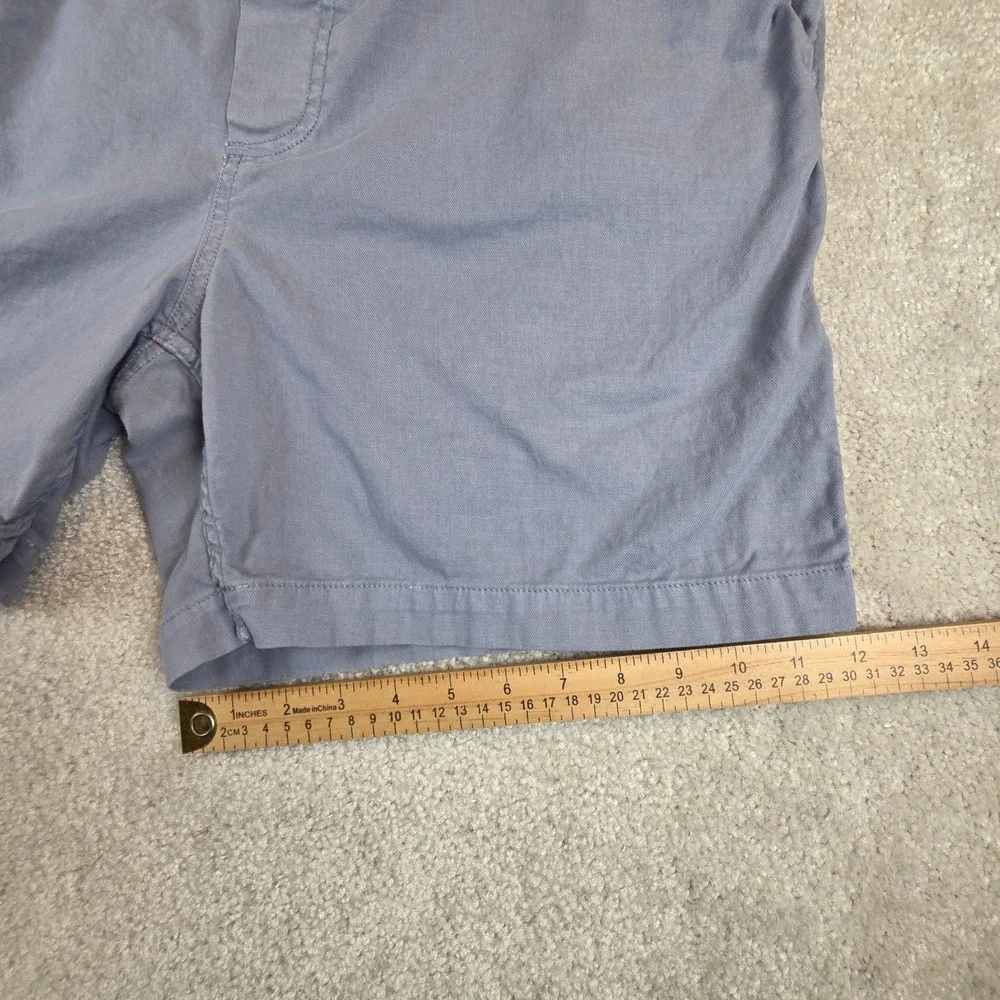 Faherty Brand Mens Essential Drawstring Shorts Blue Gray Organic Cotton XXL